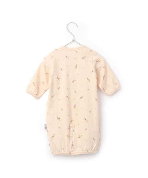 MAKE YOUR DAY（メイクユアデイ）の「やさしい2柄2WAYオール（ロンパース・キッズ・イエロー/ブラウン・50-70cm）」の8枚目の写真