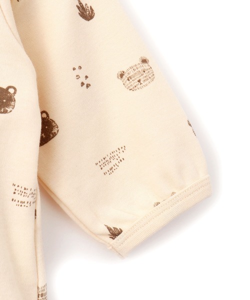 MAKE YOUR DAY（メイクユアデイ）の「やさしい2柄2WAYオール（ロンパース・キッズ・イエロー/ブラウン・50-70cm）」の11枚目の写真