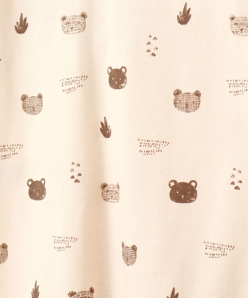 MAKE YOUR DAY（メイクユアデイ）の「やさしい2柄2WAYオール（ロンパース・キッズ・イエロー/ブラウン・50-70cm）」の5枚目の写真