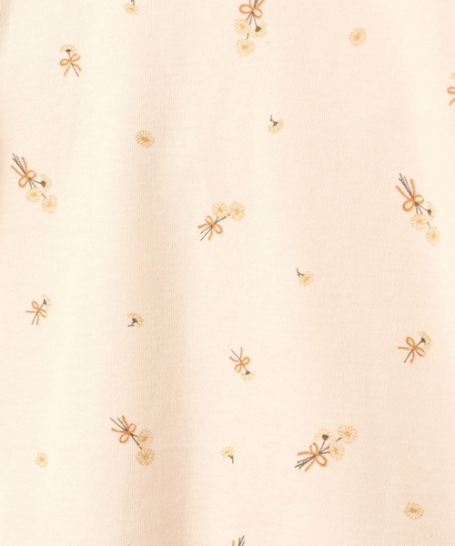 MAKE YOUR DAY（メイクユアデイ）の「やさしい2柄2WAYオール（ロンパース・キッズ・イエロー/ブラウン・50-70cm）」の4枚目の写真