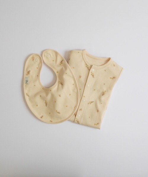 MAKE YOUR DAY（メイクユアデイ）の「やさしい2柄2WAYオール（ロンパース・キッズ・イエロー/ブラウン・50-70cm）」の13枚目の写真