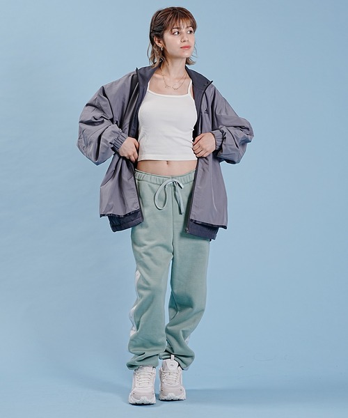 adidas(アディダス)の「adidas/アディダス ルーズフィット IEH69(その他パンツ・レディース・ブラック/ミント・L/M)」の9枚目の写真