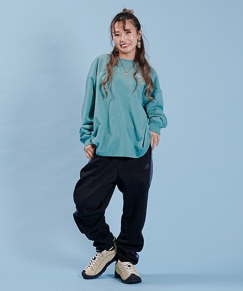 adidas(アディダス)の「adidas/アディダス ルーズフィット IEH69(その他パンツ・レディース・ブラック/ミント・L/M)」の6枚目の写真