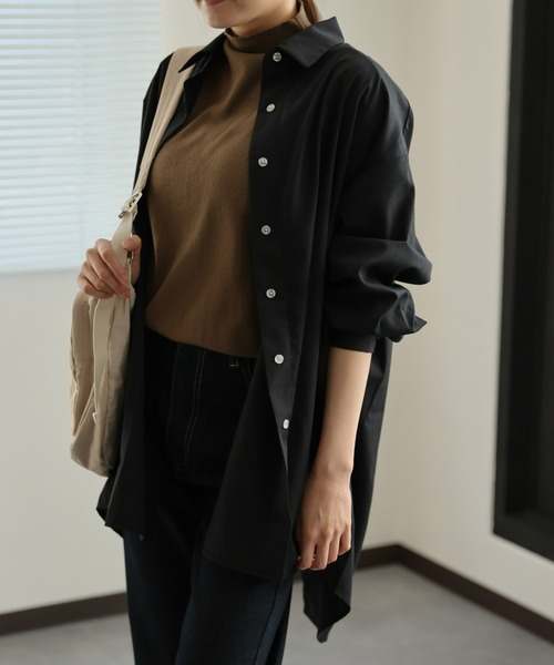 sakishimatokyo(サキシマトーキョー)の「ブロード オーバーサイズ スリットシャツ(シャツ/ブラウス・レディース・グリーン/ブルー/ブラック/オフホワイト・FREE)」の17枚目の写真