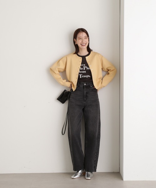 N.（N. Natural Beauty Basic）（エヌエヌナチュラルビューティーベーシック）の「【S Size Line】◆ダーツカーブデニム（デニムパンツ・レディース・ブラック/ブルー・SMALL/MEDIUM）」の11枚目の写真