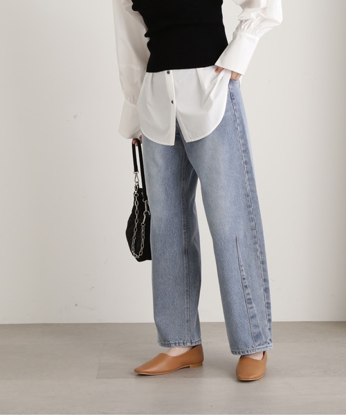 N.（N. Natural Beauty Basic）（エヌエヌナチュラルビューティーベーシック）の「【S Size Line】◆ダーツカーブデニム（デニムパンツ・レディース・ブラック/ブルー・SMALL/MEDIUM）」の16枚目の写真