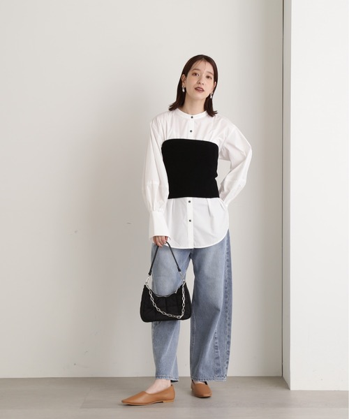 N.（N. Natural Beauty Basic）（エヌエヌナチュラルビューティーベーシック）の「【S Size Line】◆ダーツカーブデニム（デニムパンツ・レディース・ブラック/ブルー・SMALL/MEDIUM）」の12枚目の写真