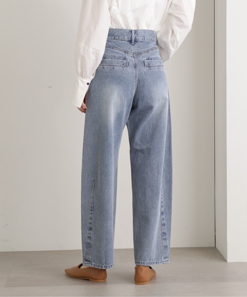 N.（N. Natural Beauty Basic）（エヌエヌナチュラルビューティーベーシック）の「【S Size Line】◆ダーツカーブデニム（デニムパンツ・レディース・ブラック/ブルー・SMALL/MEDIUM）」の17枚目の写真