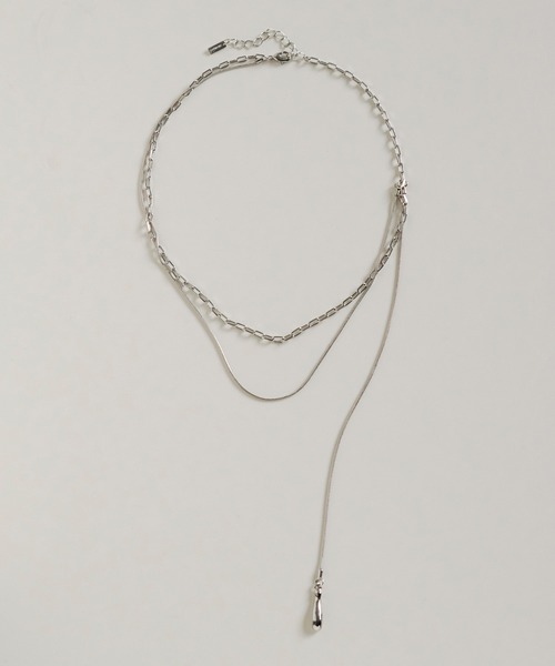 GOLDY(ゴールディ)の「デュアル チェーン ハング ドロップ ネックレス(ネックレス・レディース・シルバー系その他/ゴールド系その他/シルバー/ゴールド・FREE)」の5枚目の写真