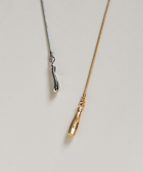 GOLDY(ゴールディ)の「デュアル チェーン ハング ドロップ ネックレス(ネックレス・レディース・シルバー系その他/ゴールド系その他/シルバー/ゴールド・FREE)」の9枚目の写真