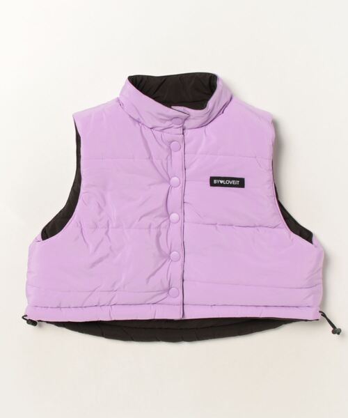 by LOVEiT(バイラビット)の「リバーシブルショートベスト(その他アウター・キッズ・アイボリー/ブラック・150cm/140cm/160cm/120cm/130cm)」の4枚目の写真