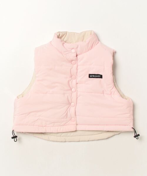 by LOVEiT(バイラビット)の「リバーシブルショートベスト(その他アウター・キッズ・アイボリー/ブラック・150cm/140cm/160cm/120cm/130cm)」の5枚目の写真