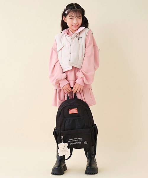 by LOVEiT(バイラビット)の「リバーシブルショートベスト(その他アウター・キッズ・アイボリー/ブラック・150cm/140cm/160cm/120cm/130cm)」の9枚目の写真