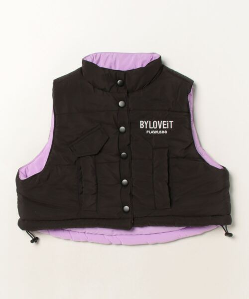 by LOVEiT(バイラビット)の「リバーシブルショートベスト(その他アウター・キッズ・アイボリー/ブラック・150cm/140cm/160cm/120cm/130cm)」の6枚目の写真