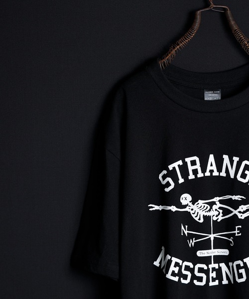 NUMBER (N)INE（ナンバーナイン）の「STRANGE MESSENGER T-SHIRT / スカルモチーフ ストレンジ メッセンジャー ロゴ Tシャツ（Tシャツ/カットソー・メンズ・ブラック/ホワイト・2/3/4/5）」の9枚目の写真