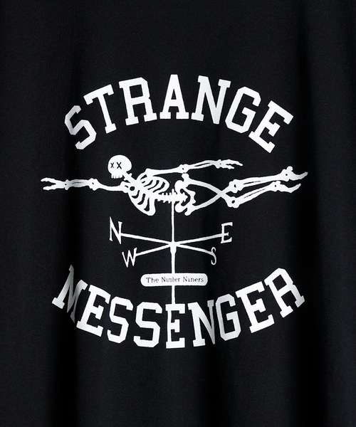 NUMBER (N)INE（ナンバーナイン）の「STRANGE MESSENGER T-SHIRT / スカルモチーフ ストレンジ メッセンジャー ロゴ Tシャツ（Tシャツ/カットソー・メンズ・ブラック/ホワイト・2/3/4/5）」の10枚目の写真