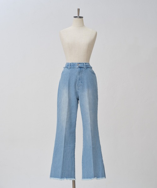 one after another NICE CLAUP(ワンアフターアナザーナイスクラップ)の「S,Mサイズ/ナイスクラップの美脚デニム(デニムパンツ・レディース・サックスブルー/ネイビー/ピンク・SMALL/MEDIUM)」の22枚目の写真