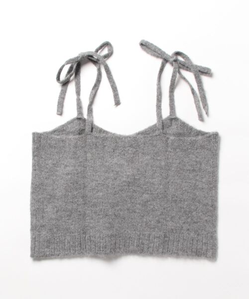 flower（フラワー）の「リボンニットビスチェ（キャミソール・レディース・グレー/アイボリー・FREE）」の20枚目の写真
