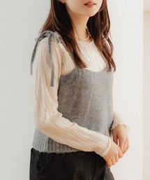 flower | リボンニットビスチェ(キャミソール)