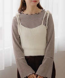 flower | リボンニットビスチェ(キャミソール)