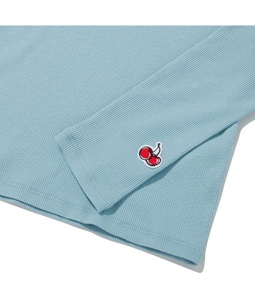 KIRSH(キルシー)の「KIRSH CHERRY BASIC HALF HIGH NECK T-SHIRT/キルシー ハイネックロングTシャツ(Tシャツ/カットソー・レディース・ブラック/ピンク/アイボリー/ライトグリーン・ONE SIZE)」の17枚目の写真