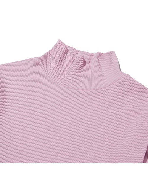 KIRSH(キルシー)の「KIRSH CHERRY BASIC HALF HIGH NECK T-SHIRT/キルシー ハイネックロングTシャツ(Tシャツ/カットソー・レディース・ブラック/ピンク/アイボリー/ライトグリーン・ONE SIZE)」の18枚目の写真