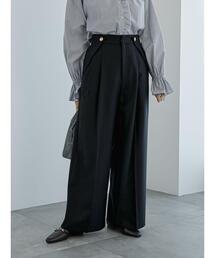 Te chichi | パウダーツイルフラップボタンワイドパンツ(その他パンツ)