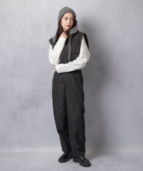 Lull（ルル）の「【Lull / ルル】シワになりにくいカーブパンツ（その他パンツ・レディース・ブラック/グレー・ONESIZE）」の12枚目の写真