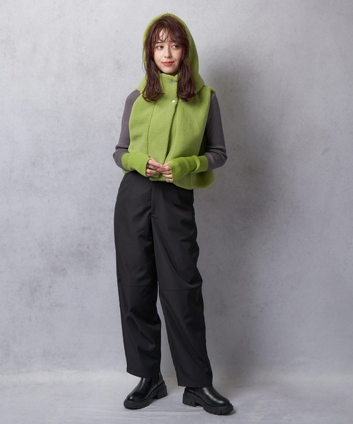 Lull（ルル）の「【Lull / ルル】シワになりにくいカーブパンツ（その他パンツ・レディース・ブラック/グレー・ONESIZE）」の9枚目の写真