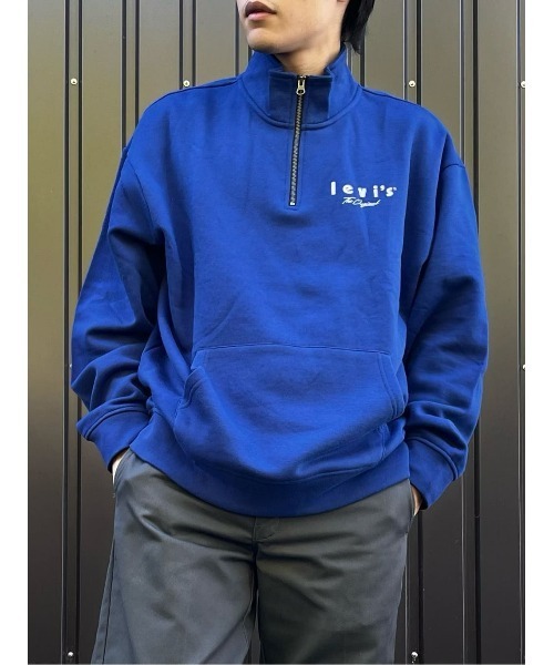 Levi's(リーバイス)の「【Levi's】ハーフジップスウェット(スウェット・メンズ・ブルー・S/L/M)」の14枚目の写真