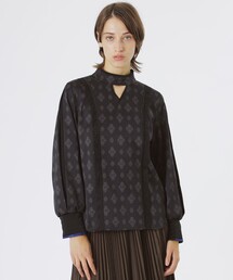 LOVELESS | レジメンタルオーナメントブラウス(シャツ/ブラウス)