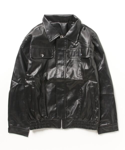 gossip！ロサンゼルス（ゴシップロサンゼルス）の「合成皮革ジャケット（ライダースジャケット・レディース・ブラウン/ブラック・FREE）」の10枚目の写真