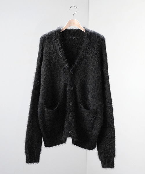 セール】【Alfred Alex】オーバーサイズシャギーニットカーディガン