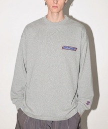 グラフィック刺繍＆バックプリント  ロングTシャツ（ユニセックス）"You're not you when you're content." L/S T-shirt
