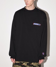 SUPERTHANKS | グラフィック刺繍＆バックプリント  ロングTシャツ（ユニセックス）"You're not you when you're content." L/S T-shirt(Tシャツ/カットソー)