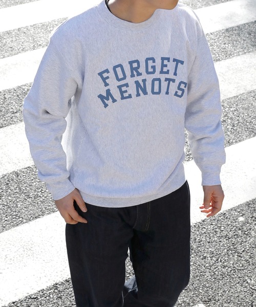 【セール】カレッジロゴスウェット FMN-22AW-SW-003（スウェット）｜forget-me-nots（フォーゲットミーノッツ）