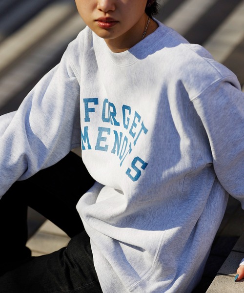 【セール】カレッジロゴスウェット FMN-22AW-SW-003（スウェット）｜forget-me-nots（フォーゲットミーノッツ）