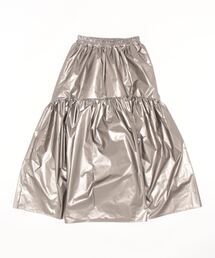 STYLEBLOCK | レザーライクプリントギャザーフレアスカート(スカート)