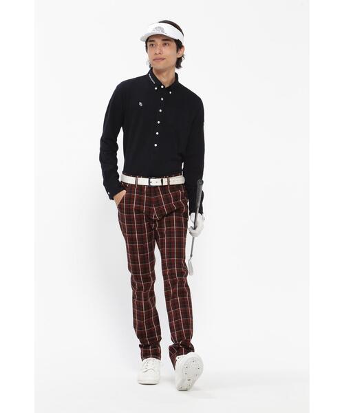 PEARLY GATES】コットンストレッチドビー 5ポケットパンツ ＜CHECK