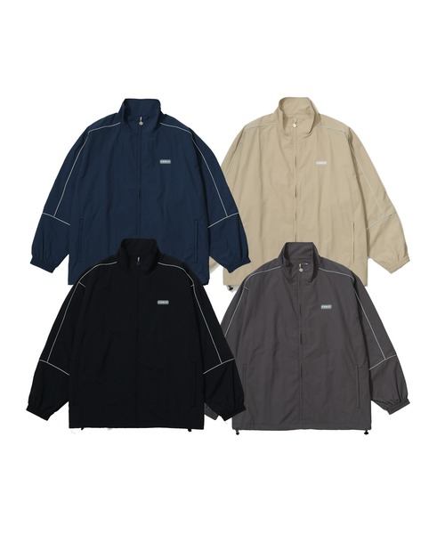 KEBOZ（ケボズ）の「REFLECTOR PIPING NYLON TRACK JACKET