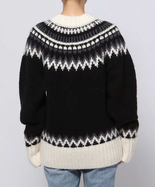 LOWRYS FARM(ローリーズファーム)の「ノルディックニットプルオーバーLS 970698(ニット/セーター・レディース・ブルー/ブラック・FREE)」の20枚目の写真