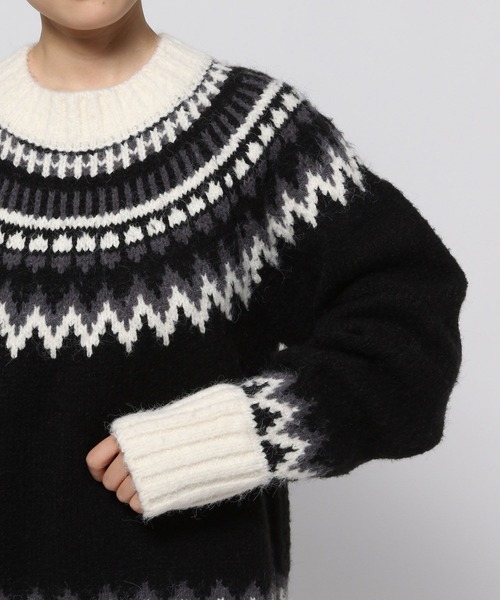 LOWRYS FARM(ローリーズファーム)の「ノルディックニットプルオーバーLS 970698(ニット/セーター・レディース・ブルー/ブラック・FREE)」の22枚目の写真