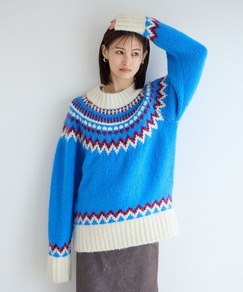 セール】ノルディックニットプルオーバーLS 970698（ニット/セーター