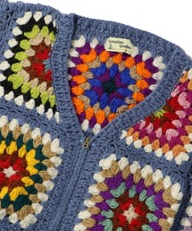 かぎ針編み MacMahon Knitting Mills Crochet MacMahon Knitting Mills By Niche】Crochet V-Neck Zip Cardigan