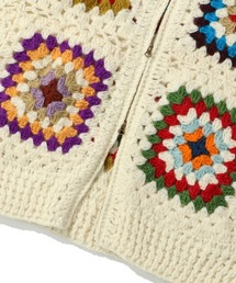 macmahon knitting mills かぎ針編み カーディガン ニット macmahon knitting mills かぎ針編み ニット カーディガン