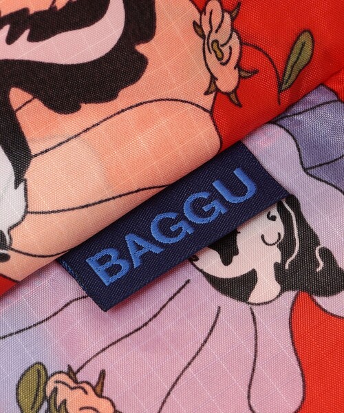 BAGGU(バグー)の「BAGGU:ベイビー(エコバッグ/サブバッグ・レディース・オレンジ/ブラック・ONE SIZE)」の7枚目の写真