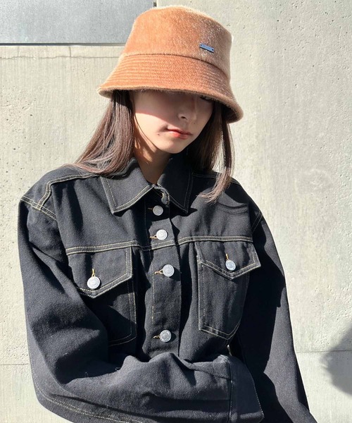 ENVYM（アンビー）の「ハラコバケットHAT（ハット・レディース・アイボリー/ブラック/ブラウン・FREE）」の19枚目の写真