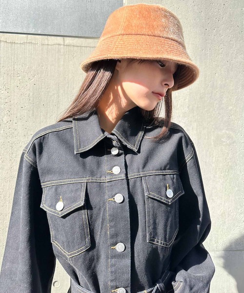 ENVYM（アンビー）の「ハラコバケットHAT（ハット・レディース・アイボリー/ブラック/ブラウン・FREE）」の20枚目の写真