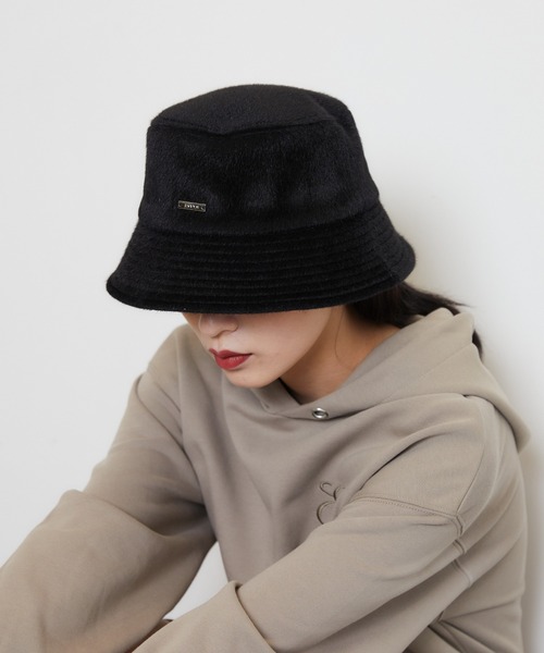 ENVYM（アンビー）の「ハラコバケットHAT（ハット・レディース・アイボリー/ブラック/ブラウン・FREE）」の5枚目の写真