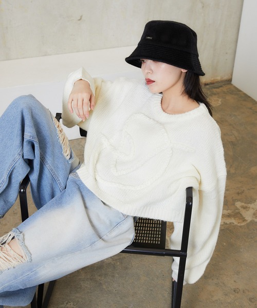 ENVYM（アンビー）の「ハラコバケットHAT（ハット・レディース・アイボリー/ブラック/ブラウン・FREE）」の11枚目の写真